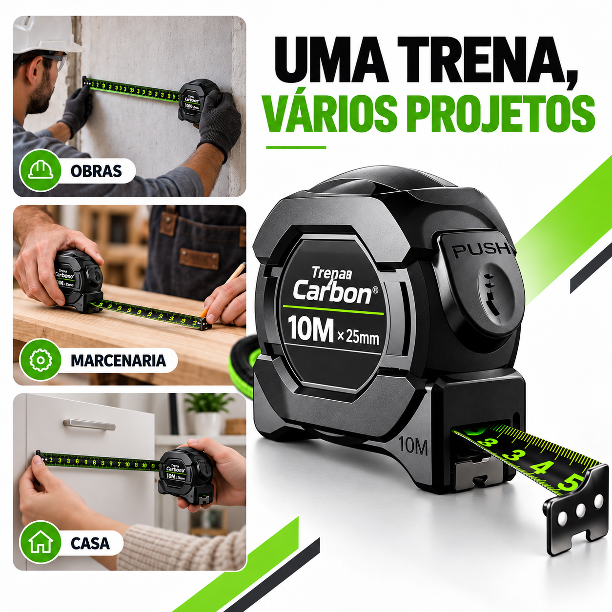 Trena Carbon® em diferentes projetos